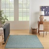 image:imageNourison Home Positano Charcoal Ivory 5 x 7 Area Rug  Easy Clean Non Shedding Bed Room Living Room Dining Room Kitchen 5 x 7Aqua Ivory