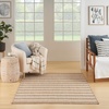 image:imageNourison Home Positano Charcoal Ivory 5 x 7 Area Rug  Easy Clean Non Shedding Bed Room Living Room Dining Room Kitchen 5 x 7Beige Ivory