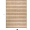 image:imageNourison Home Positano Charcoal Ivory 5 x 7 Area Rug  Easy Clean Non Shedding Bed Room Living Room Dining Room Kitchen 5 x 7Beige Ivory