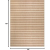 image:imageNourison Home Positano Charcoal Ivory 5 x 7 Area Rug  Easy Clean Non Shedding Bed Room Living Room Dining Room Kitchen 5 x 7Beige Ivory