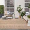 image:imageNourison Home Positano Charcoal Ivory 5 x 7 Area Rug  Easy Clean Non Shedding Bed Room Living Room Dining Room Kitchen 5 x 7Beige Ivory