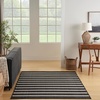 image:imageNourison Home Positano Charcoal Ivory 5 x 7 Area Rug  Easy Clean Non Shedding Bed Room Living Room Dining Room Kitchen 5 x 7Black Ivory