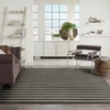 image:imageNourison Home Positano Charcoal Ivory 5 x 7 Area Rug  Easy Clean Non Shedding Bed Room Living Room Dining Room Kitchen 5 x 7Black Ivory