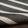 image:imageNourison Home Positano Charcoal Ivory 5 x 7 Area Rug  Easy Clean Non Shedding Bed Room Living Room Dining Room Kitchen 5 x 7Black Ivory