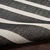 image:imageNourison Home Positano Charcoal Ivory 5 x 7 Area Rug  Easy Clean Non Shedding Bed Room Living Room Dining Room Kitchen 5 x 7Black Ivory