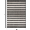 image:imageNourison Home Positano Charcoal Ivory 5 x 7 Area Rug  Easy Clean Non Shedding Bed Room Living Room Dining Room Kitchen 5 x 7Black Ivory