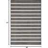 image:imageNourison Home Positano Charcoal Ivory 5 x 7 Area Rug  Easy Clean Non Shedding Bed Room Living Room Dining Room Kitchen 5 x 7Black Ivory