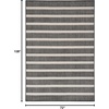 image:imageNourison Home Positano Charcoal Ivory 5 x 7 Area Rug  Easy Clean Non Shedding Bed Room Living Room Dining Room Kitchen 5 x 7Black Ivory