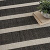 image:imageNourison Home Positano Charcoal Ivory 5 x 7 Area Rug  Easy Clean Non Shedding Bed Room Living Room Dining Room Kitchen 5 x 7Black Ivory
