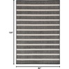 image:imageNourison Home Positano Charcoal Ivory 5 x 7 Area Rug  Easy Clean Non Shedding Bed Room Living Room Dining Room Kitchen 5 x 7Black Ivory