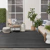 image:imageNourison Home Positano Charcoal Ivory 5 x 7 Area Rug  Easy Clean Non Shedding Bed Room Living Room Dining Room Kitchen 5 x 7Black Ivory