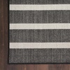 image:imageNourison Home Positano Charcoal Ivory 5 x 7 Area Rug  Easy Clean Non Shedding Bed Room Living Room Dining Room Kitchen 5 x 7Black Ivory