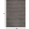 image:imageNourison Home Positano Charcoal Ivory 5 x 7 Area Rug  Easy Clean Non Shedding Bed Room Living Room Dining Room Kitchen 5 x 7Black Ivory