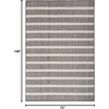 image:imageNourison Home Positano Charcoal Ivory 5 x 7 Area Rug  Easy Clean Non Shedding Bed Room Living Room Dining Room Kitchen 5 x 7Charcoal Ivory