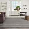 image:imageNourison Home Positano Charcoal Ivory 5 x 7 Area Rug  Easy Clean Non Shedding Bed Room Living Room Dining Room Kitchen 5 x 7Charcoal Ivory