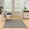 image:imageNourison Home Positano Charcoal Ivory 5 x 7 Area Rug  Easy Clean Non Shedding Bed Room Living Room Dining Room Kitchen 5 x 7Charcoal Ivory