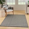 image:imageNourison Home Positano Charcoal Ivory 5 x 7 Area Rug  Easy Clean Non Shedding Bed Room Living Room Dining Room Kitchen 5 x 7Charcoal Ivory