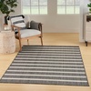 image:imageNourison Home Positano Charcoal Ivory 5 x 7 Area Rug  Easy Clean Non Shedding Bed Room Living Room Dining Room Kitchen 5 x 7Charcoal Ivory