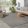 image:imageNourison Home Positano Charcoal Ivory 5 x 7 Area Rug  Easy Clean Non Shedding Bed Room Living Room Dining Room Kitchen 5 x 7Charcoal Ivory