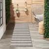 image:imageNourison Home Positano Charcoal Ivory 5 x 7 Area Rug  Easy Clean Non Shedding Bed Room Living Room Dining Room Kitchen 5 x 7Charcoal Ivory