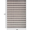 image:imageNourison Home Positano Charcoal Ivory 5 x 7 Area Rug  Easy Clean Non Shedding Bed Room Living Room Dining Room Kitchen 5 x 7Charcoal Ivory