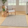 image:imageNourison Home Positano Charcoal Ivory 5 x 7 Area Rug  Easy Clean Non Shedding Bed Room Living Room Dining Room Kitchen 5 x 7Grey Ivory