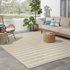 image:imageNourison Home Positano Charcoal Ivory 5 x 7 Area Rug  Easy Clean Non Shedding Bed Room Living Room Dining Room Kitchen 5 x 7Grey Ivory