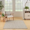 image:imageNourison Home Positano Charcoal Ivory 5 x 7 Area Rug  Easy Clean Non Shedding Bed Room Living Room Dining Room Kitchen 5 x 7Grey Ivory