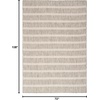 image:imageNourison Home Positano Charcoal Ivory 5 x 7 Area Rug  Easy Clean Non Shedding Bed Room Living Room Dining Room Kitchen 5 x 7Grey Ivory