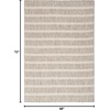 image:imageNourison Home Positano Charcoal Ivory 5 x 7 Area Rug  Easy Clean Non Shedding Bed Room Living Room Dining Room Kitchen 5 x 7Grey Ivory
