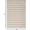 image:imageNourison Home Positano Charcoal Ivory 5 x 7 Area Rug  Easy Clean Non Shedding Bed Room Living Room Dining Room Kitchen 5 x 7Grey Ivory