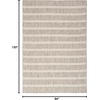 image:imageNourison Home Positano Charcoal Ivory 5 x 7 Area Rug  Easy Clean Non Shedding Bed Room Living Room Dining Room Kitchen 5 x 7Grey Ivory
