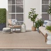 image:imageNourison Home Positano Charcoal Ivory 5 x 7 Area Rug  Easy Clean Non Shedding Bed Room Living Room Dining Room Kitchen 5 x 7Jute Ivory