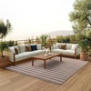 image:imageNourison Home Positano Charcoal Ivory 5 x 7 Area Rug  Easy Clean Non Shedding Bed Room Living Room Dining Room Kitchen 5 x 7Natural Ivory