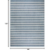 image:imageNourison Home Positano Charcoal Ivory 5 x 7 Area Rug  Easy Clean Non Shedding Bed Room Living Room Dining Room Kitchen 5 x 7Navy Ivory