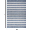 image:imageNourison Home Positano Charcoal Ivory 5 x 7 Area Rug  Easy Clean Non Shedding Bed Room Living Room Dining Room Kitchen 5 x 7Navy Ivory