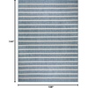 image:imageNourison Home Positano Charcoal Ivory 5 x 7 Area Rug  Easy Clean Non Shedding Bed Room Living Room Dining Room Kitchen 5 x 7Navy Ivory