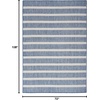 image:imageNourison Home Positano Charcoal Ivory 5 x 7 Area Rug  Easy Clean Non Shedding Bed Room Living Room Dining Room Kitchen 5 x 7Navy Ivory