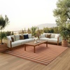 image:imageNourison Home Positano Charcoal Ivory 5 x 7 Area Rug  Easy Clean Non Shedding Bed Room Living Room Dining Room Kitchen 5 x 7Terracotta Ivory