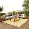 image:imageNourison Home Positano Charcoal Ivory 5 x 7 Area Rug  Easy Clean Non Shedding Bed Room Living Room Dining Room Kitchen 5 x 7Yellow Ivory