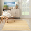 image:imageNourison Home Positano Charcoal Ivory 5 x 7 Area Rug  Easy Clean Non Shedding Bed Room Living Room Dining Room Kitchen 5 x 7Yellow Ivory