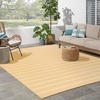 image:imageNourison Home Positano Charcoal Ivory 5 x 7 Area Rug  Easy Clean Non Shedding Bed Room Living Room Dining Room Kitchen 5 x 7Yellow Ivory