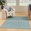 image:imageNourison Home Positano Jute 5 x 7 Area Rug  Easy Clean Non Shedding Bed Room Living Room Dining Room Kitchen 5 x 7Aqua