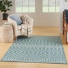 image:imageNourison Home Positano Jute 5 x 7 Area Rug  Easy Clean Non Shedding Bed Room Living Room Dining Room Kitchen 5 x 7Aqua