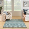 image:imageNourison Home Positano Jute 5 x 7 Area Rug  Easy Clean Non Shedding Bed Room Living Room Dining Room Kitchen 5 x 7Aqua