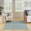 image:imageNourison Home Positano Jute 5 x 7 Area Rug  Easy Clean Non Shedding Bed Room Living Room Dining Room Kitchen 5 x 7Aqua