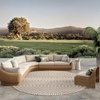 image:imageNourison Home Positano Jute 5 x 7 Area Rug  Easy Clean Non Shedding Bed Room Living Room Dining Room Kitchen 5 x 7Beige
