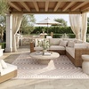 image:imageNourison Home Positano Jute 5 x 7 Area Rug  Easy Clean Non Shedding Bed Room Living Room Dining Room Kitchen 5 x 7Beige