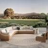 image:imageNourison Home Positano Jute 5 x 7 Area Rug  Easy Clean Non Shedding Bed Room Living Room Dining Room Kitchen 5 x 7Beige