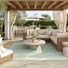image:imageNourison Home Positano Jute 5 x 7 Area Rug  Easy Clean Non Shedding Bed Room Living Room Dining Room Kitchen 5 x 7Blue Green